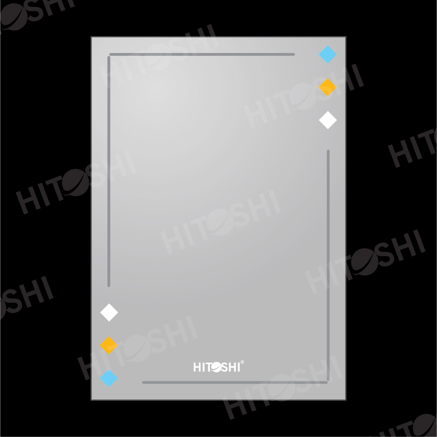 Gương 1 Lớp KT( 500x700x5)mm HT-834